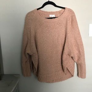 Light pink Lou and grey sweater